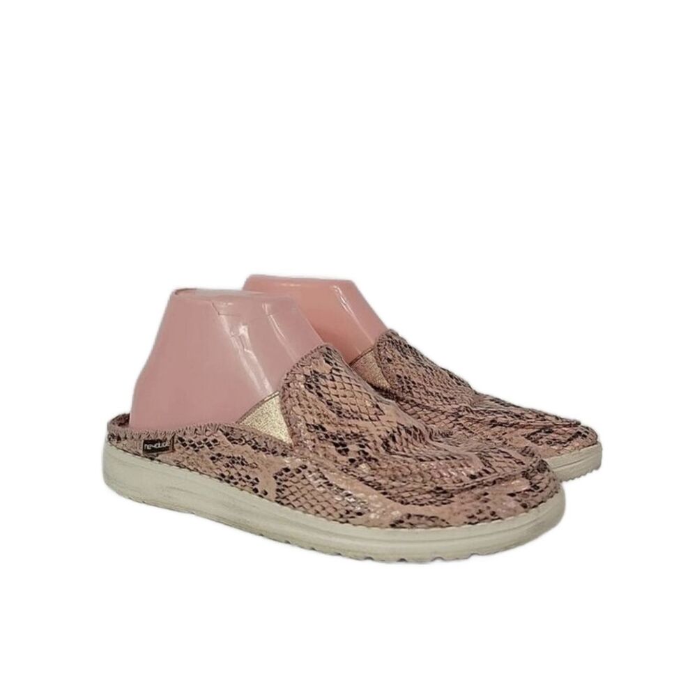 Hey Dude Lexi Leopard Pink Slip On Comfort Women's Shoes